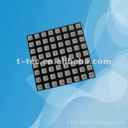RGB 2.3" 8x8 led dot matrix display with square dot